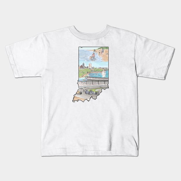 Indiana Kids T-Shirt by TwoBroads